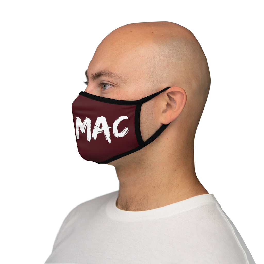 IT'S MAC Original Fitted Face Mask (Burgundy)